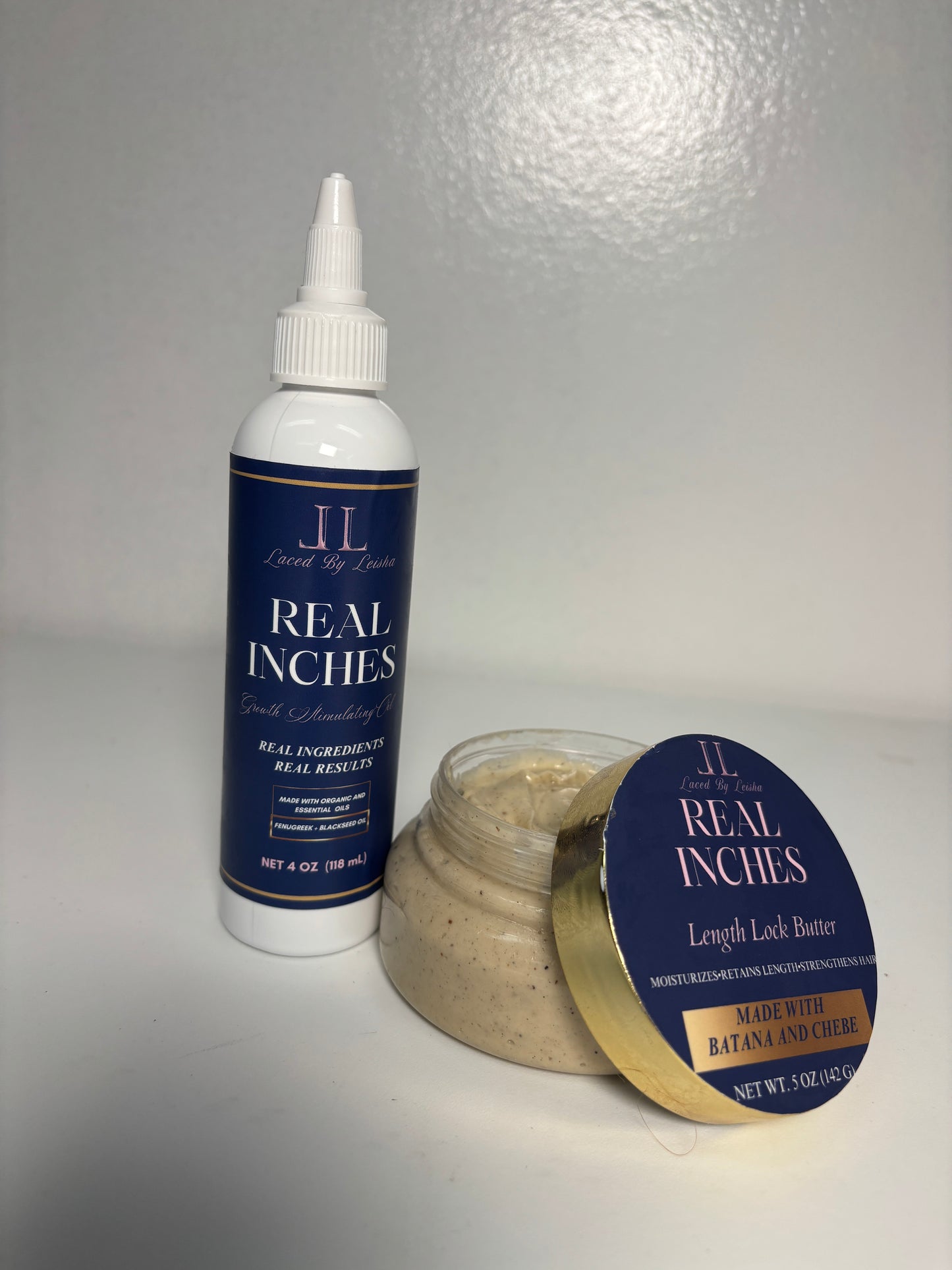 Real Inches Growth Stimulating Oil/Length Lock Butter DUO