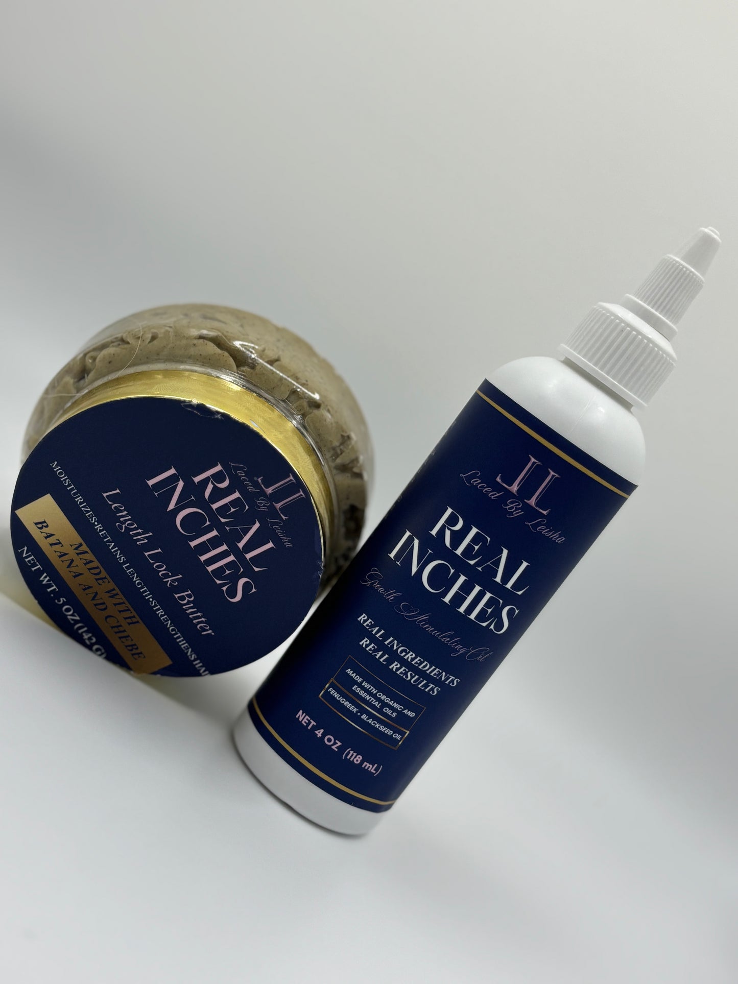 Real Inches Growth Stimulating Oil/Length Lock Butter DUO